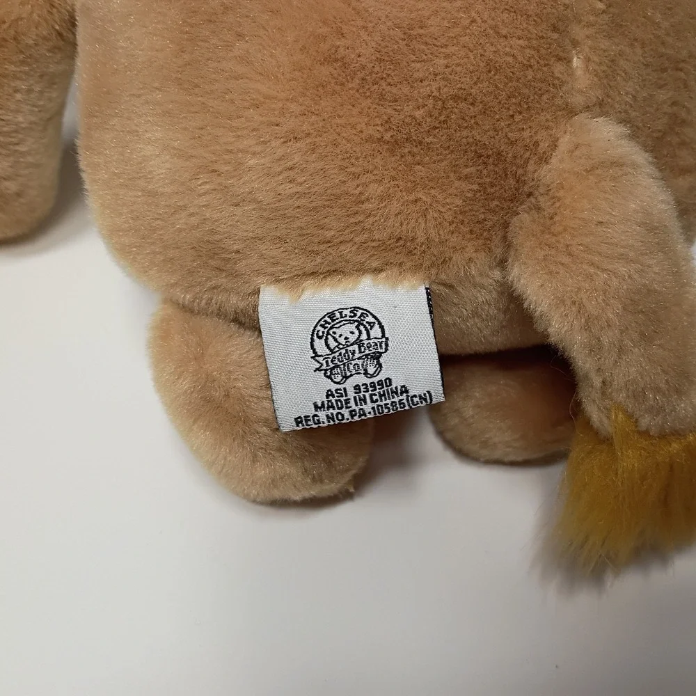 Chelsea Teddy Bear Co Round Lion 7 1/2
